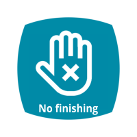 No finishing