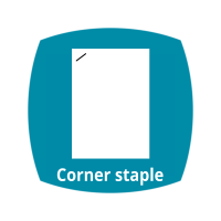 Corner staple