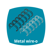 Metal wire-o binding